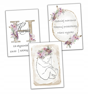 Obráz do detskej izby - 3 metrický plagát pre novonarodeného Baby Boho A4