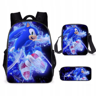 Školský batoh - 3 ks. Sonic the Hedgehog School Bag