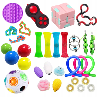 Zajačik Bing - 30 PCS Aktívne Set Fidget hračky pop Box