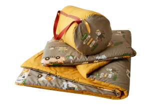 Prikrývka, prehozy na posteľ - 3in1 prikrývka podstielky materských škôl 120x160 v Safaria