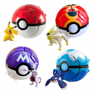 Pokemon -  4 KS POKEMON POP-UP FIGURKA PLES DETI DARČEKY