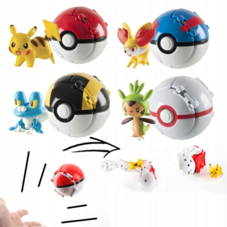 Pokémon - 4 ks. Pokemon pokemon pokebball hračka + figúrka