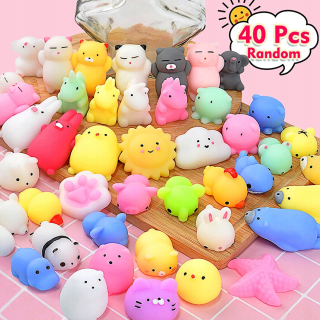 40ks Mini Squishy Mochi Hračky pre detskú párty