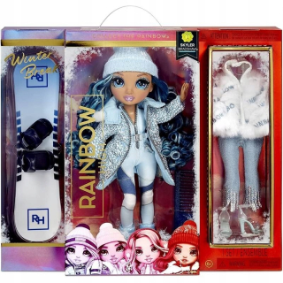 Bábika - 574798EUC Rainbow High Winter Break Fashion Doll-