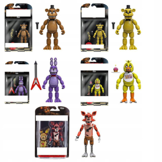 5x figurína päť nocí v Freddy's Rockstar Freddy