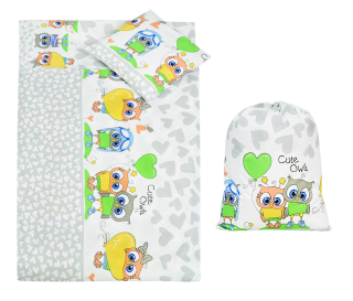 Detský set paplón, vankúš - Sada 4 prvkov pre detskú postieľku 100x135 mačiatko