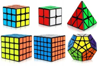 6W1 Megaminx Pyraminx + Rubik je kocka