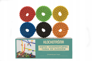 Stavebnica - 6x páskou, aby kompatibilné s LEGO blokov 6 farieb