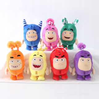 7pcs / lot Cartoon Oddbods Anime Plyš