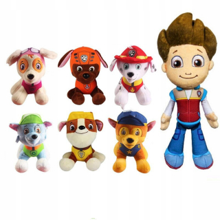 Paw Patrol - 7x PSI hliadka Maskot 13 cm Chase Ryder