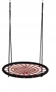 Hojdačka pre deti - A4B PRACOVNÝ Hniezdo ČERVENÉ 120CM SILNÉ