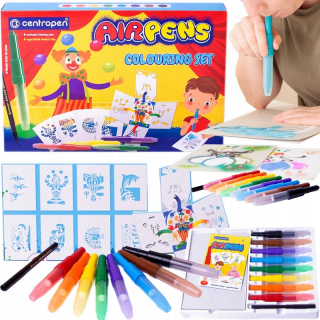Airpens Nafukovacie flamers 8 farieb + šablóny