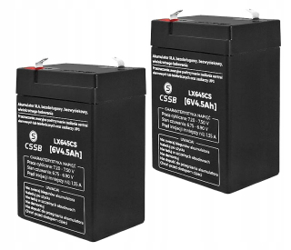 Gélová batéria 2x 6v 4,5Ah pre auto auta