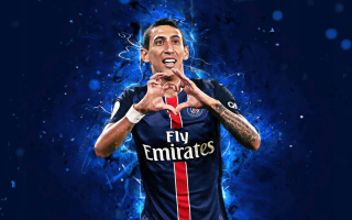 Samolepky do detskej izby - Nálepka Angel Di Maria - 90 cm K275 plagát