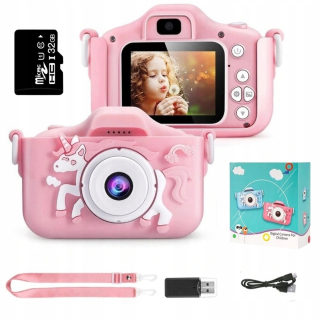 Fotoaparát pre deti Hračkárske kamera 40MPX + 32GB karta