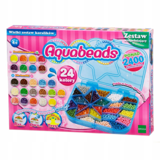 Aquabeads veľkú sadu guľôčok + box