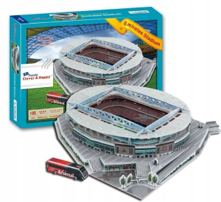 ARSENAL LONDON STADION EMIRATES STADIUM PUZZLE 3D