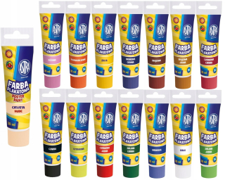 Astra plagátové farby v trubiciach 15 KOL X 30 ml LUZ