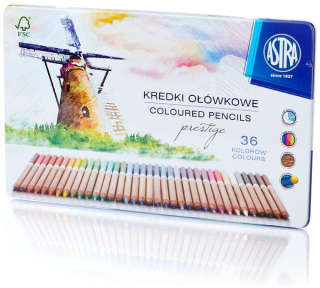 Ceruzky ASTRA 36k PRESTIGE, kovové puzdro