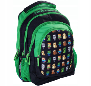 Školská taška, batoh - ASTRA Backpack SchoolBag Minecraft USB License