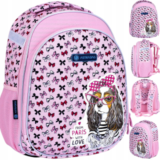 Astra School Schoolbag so psom pre dievča