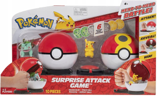 Útočiť z prekvapivého - Bulbasaur a Pikachu Pokemon