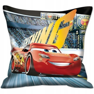 Detský dekoračný vankúš - Zygzak Cars McQueen Jasiek vankúš 40x40 cm