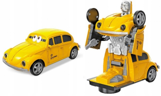 Toy robot 2W1 žltý hrb transformátor MUSIC J
