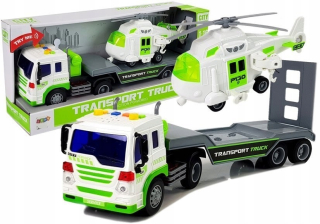 BATÉRIOVÝ AUTOTRANSPORTER 1:16 S VRTUĽNÍKOM