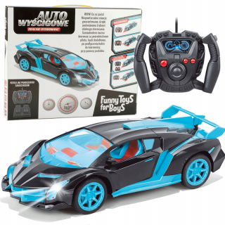 AUTO RACING RC + VOLANT PEDAL BATÉRIE