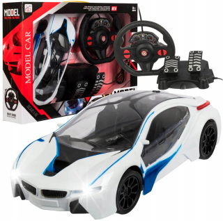 RC AUTO RACING KOLA PEDAL panoramatická strecha