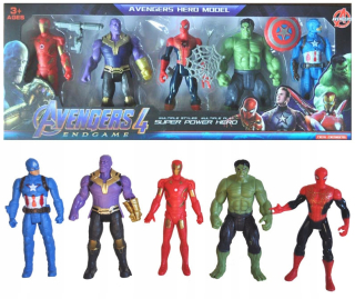 5 FIGÚRKY AVENGERS HULK Kapitán Thanos OFF EN