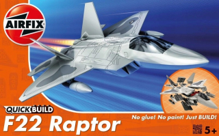 Airfix Plastová QuickBuild F-22 Raptor