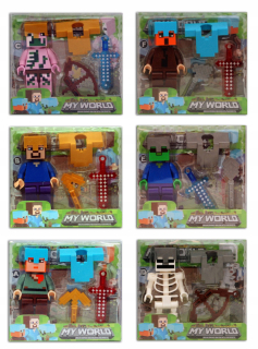 Minecraft - Alex Steve Zombie Pigman