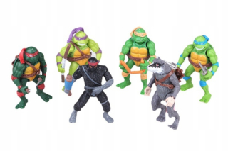 Postavička - Animovaný bojovník figuríny ninja korytnačky 6ztuk
