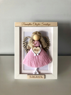 Fotorámik pre detičky - Angel Stand, suvenír krstu, suvenír a spoločenstvo