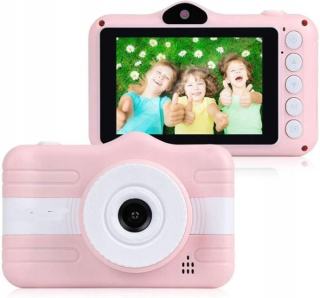 Detský fotoaparát, pink, 32gb karta