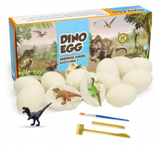 Archeologické dinosaurie vajcia 12 ks