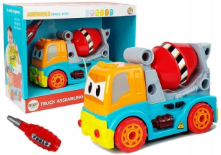 Auto miešačka na betón, kto pohyblivý skrutkovač