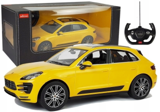 Auto R / C Porsche Macan RAstar 01:14 Yellow na diaľkovom ovládači