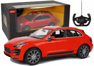 Auto R / C Porsche Macan Turbo Rastar 1:14 Red