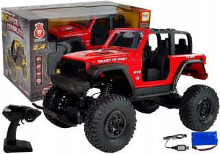 Auto Off-road Jeep na diaľkové ovládanie 2.4G Red