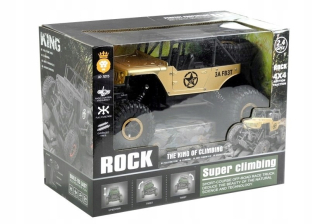 Auto Jeep R/C na diaľkové ovládanie 1:18 Gold