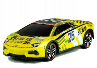 Auto diaľkovo ovládané Pilot Sport R / C Žltý