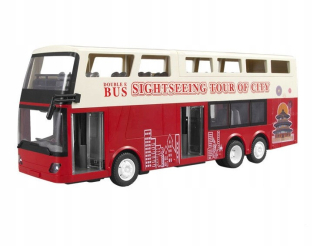 Dvojposchodový autobus 01:18, 2.4Ghz, RTR - červená