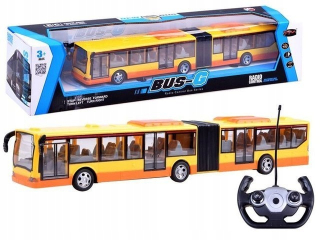 Bus na diaľkové ovládanie vozidla pre deti žlté