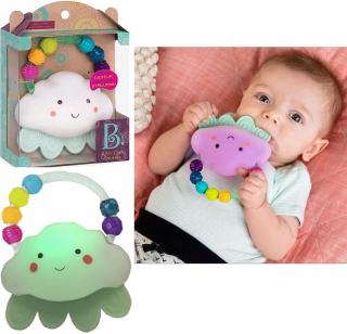 B. hračky lumniscient teether hrkálka cloud 3m +