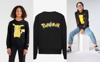 Pokémon - B26L012 čierna mikina Pokemon Levi je 147 - 163