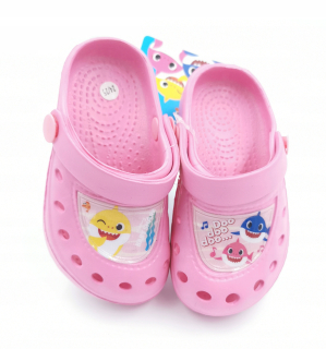 BABY SHARK - Detské žralok Crocs papuče 24/25