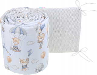 Chránič do detskej postielky - Babymam Double -Dounded 180x30 Protector pre posteľ